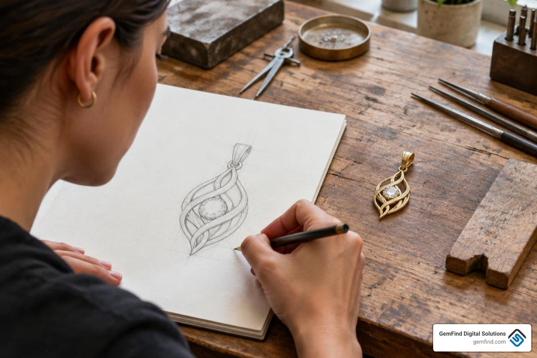 From Sketch to Metal: 5 Steps to Ordering Custom Chain Pendants
