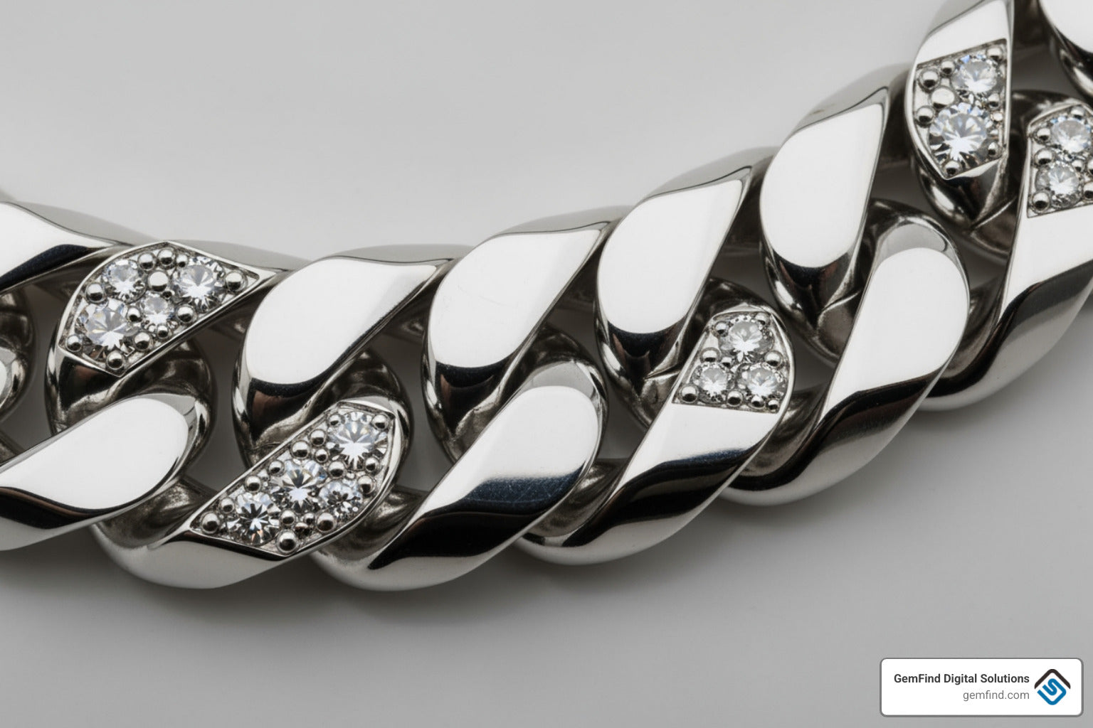 The secret to that extra sparkle is a diamond cut cuban link
